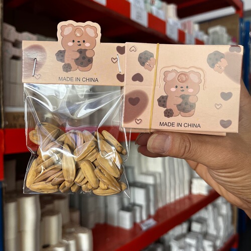 Red panda food packaging card head trinket diy material package accessories Year of the Rabbit bunny card tag card paper