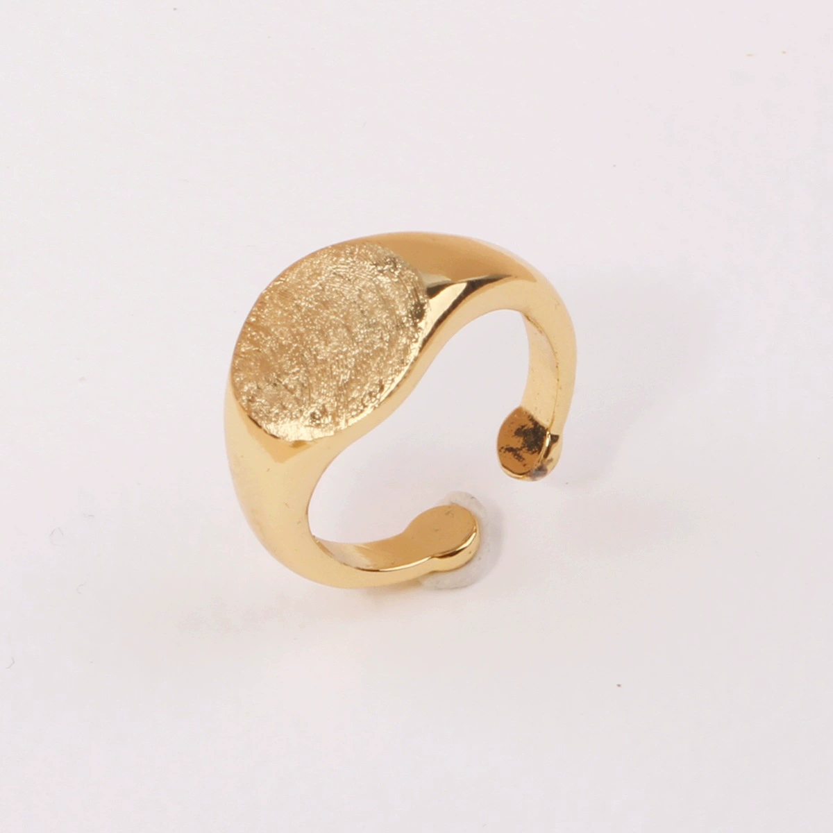 Европейский и американский стиль девушка милый круглый толстый матовый поверхность Открытое кольцо свободный размер холодный стиль Золотое кольцо