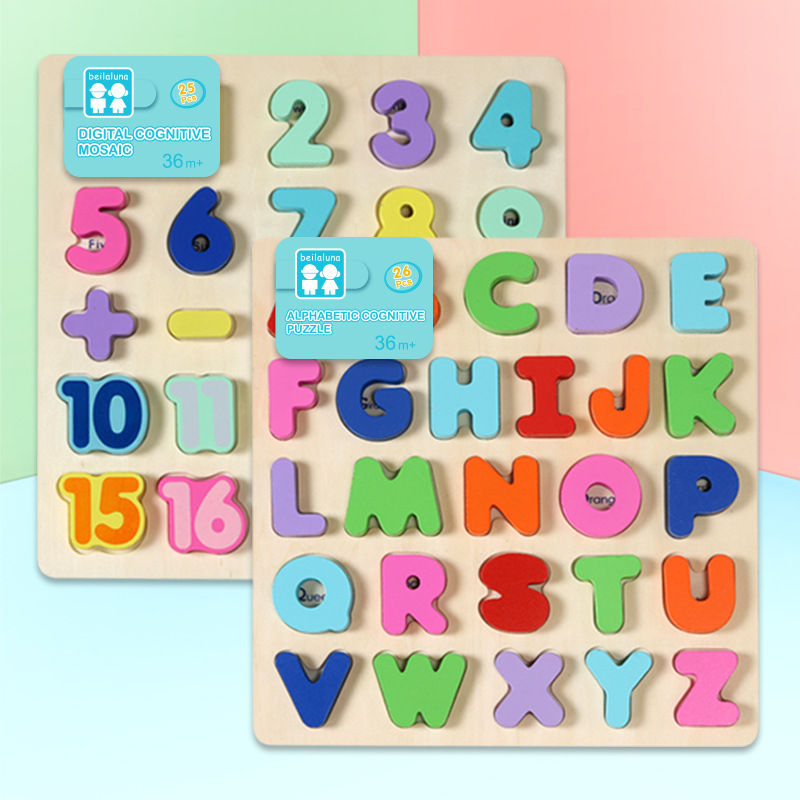 Junta cognitiva digital para niños 2-6 letras inglesas rompecabezas bloque de construcción emparejados ayuda educativa de iluminación 2 - 6 años de edad juguetes 3