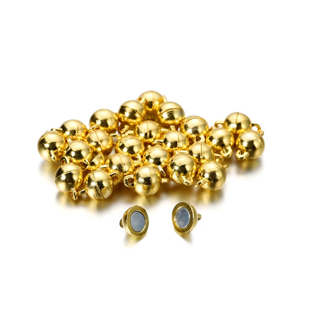 Разноцветный металлический аксессуар, аксессуары, магнитный браслет, ожерелье, сильный магнит, DIY, 5 пар