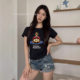Vivi Western Queen Mother Short-sleeved New T-shirt Women's Slim-fit Cartoon Animation Super Mary Shoulder T Casual Summer te