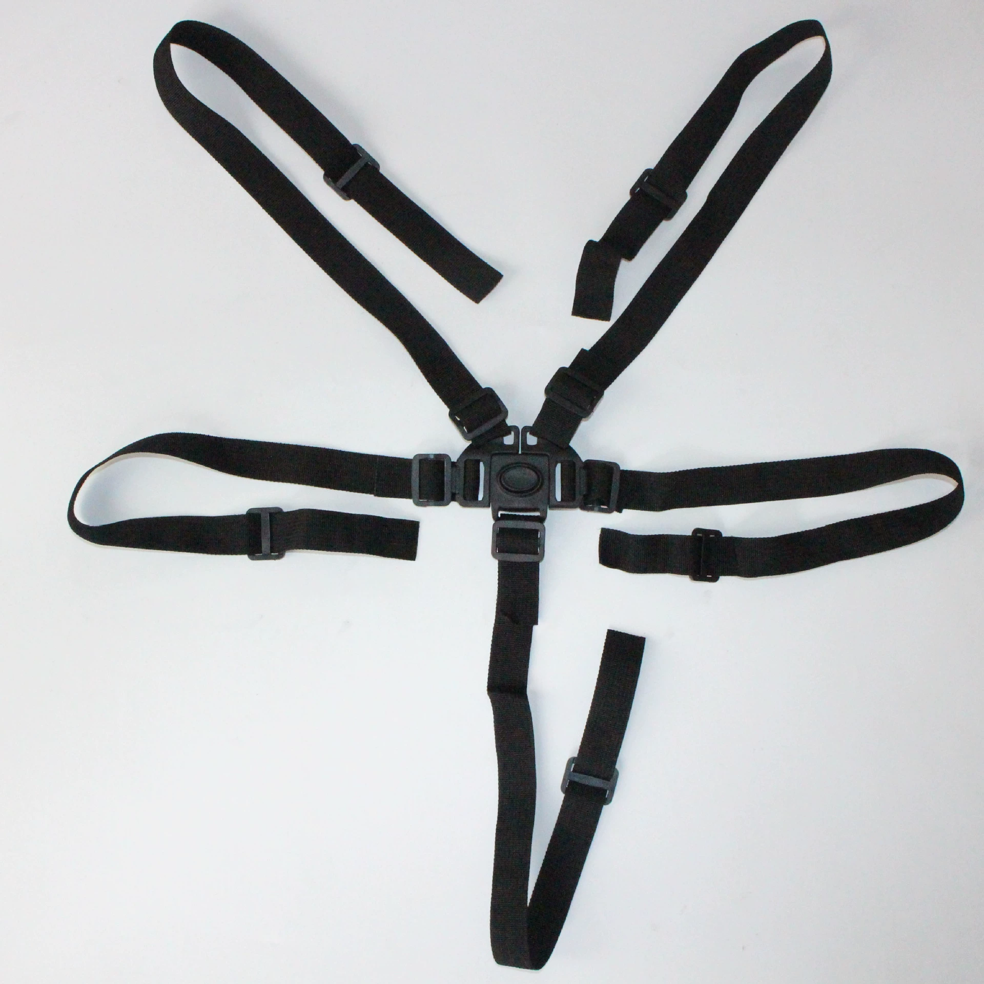 餐椅竹车五点式安全带 婴儿推车5点式安全防护带儿童三轮车绑带