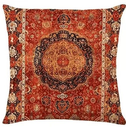 2024 funda de almohada bohemia explosiva transfronteriza Amazon lino estampado mesa de sala de estar bandera cojín de dormitorio