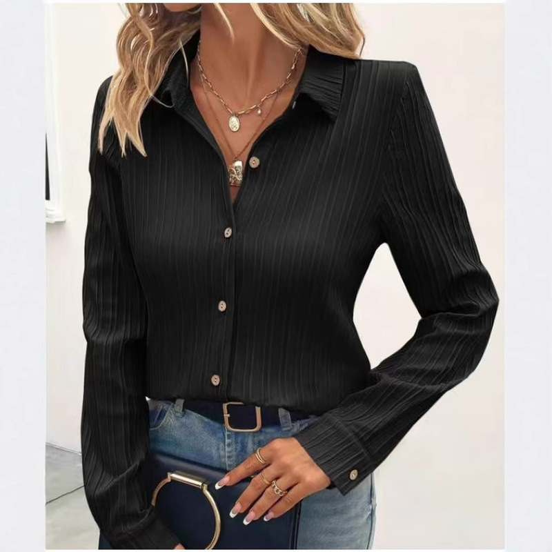 European and American Cross-Border 2026 Foreign Trade Hot-Selling Versatile Business Casual Elegant Long-Sleeve Loose Shirt Women's Versatile Top European and American Cross-Border 2026 Foreign Trade Hot-Selling Versatile Business Casual Elegant Long-Sleeve Loose Shirt Women's Versatile Top