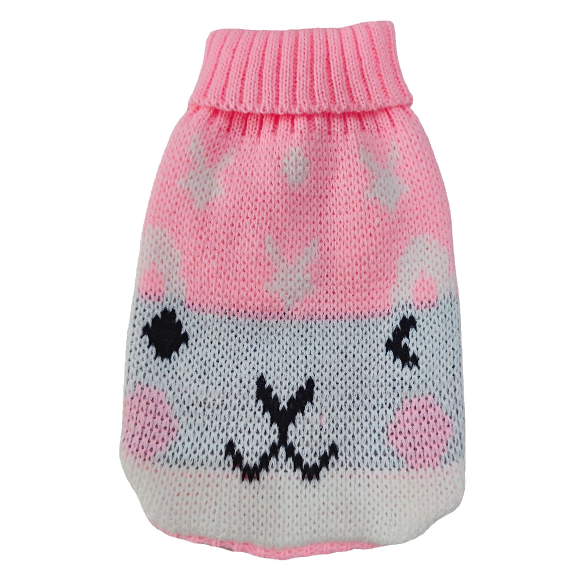 Ropa para mascotas multi-color de lana de punto ropa de gato de dos piernas de solapa caliente casual mascota suéter de una sola pieza de entrega