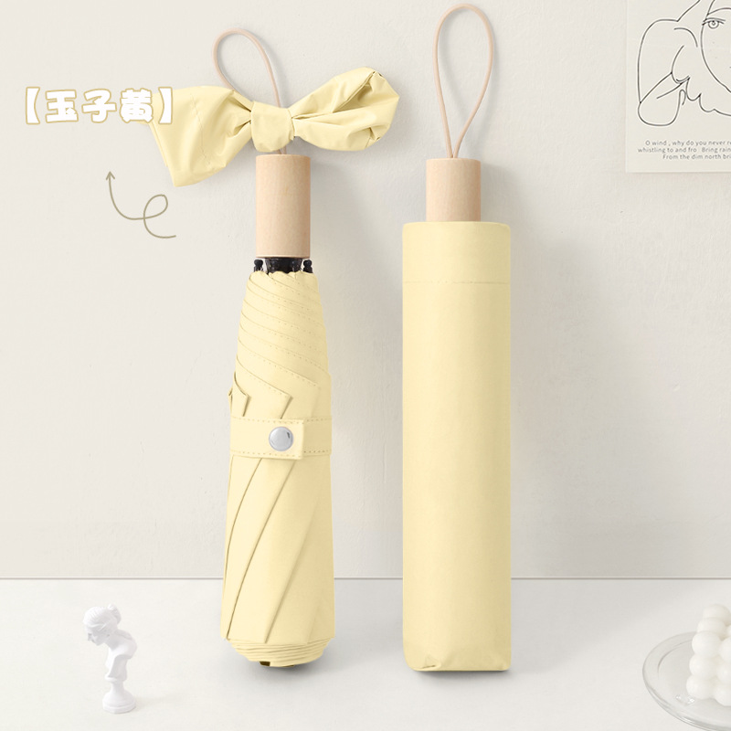 Diseñador de paraguas plegables para estudiantes anti-UV protección solar para mujeres sol y lluvia doble uso paraguas plegables al por mayor