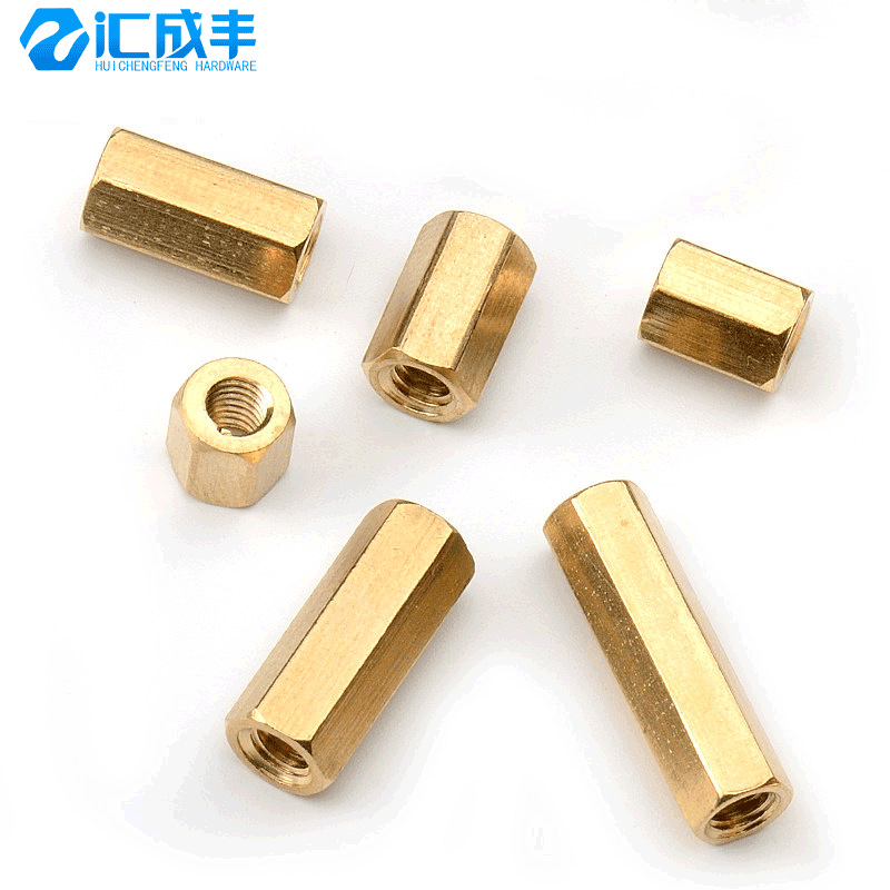 铜柱M3M4M5六角双通铜螺柱主板螺丝机箱间隔离支撑柱6角螺母柱2mm