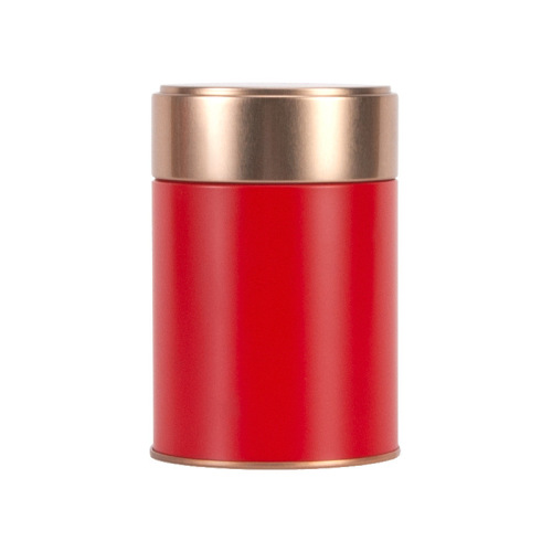 New Product Creative Tin Tea Can Round Sealed Iron Can Moistureproof Household Black Tea Green Tea Iron Box Empty Box Printed