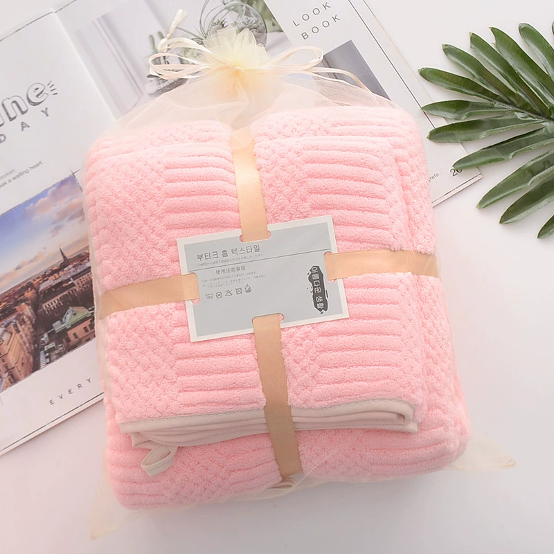 Coral soft bath towel, set, Birthday gift, wholesale
