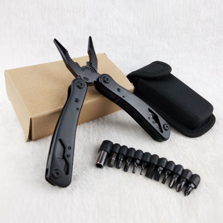 1现货不锈钢多功能刀钳发黑伸缩户外五金折叠组合工具BG多功能钳