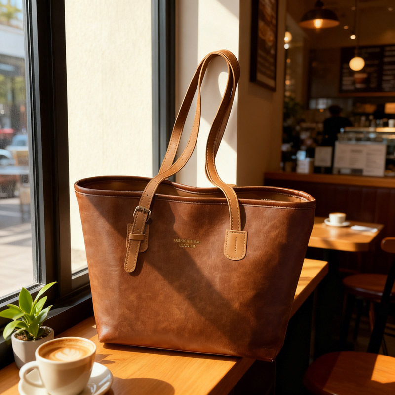 Textured Autumn and Winter Large Bag for Women 2025 Cross-Border New Trendy Retro Shoulder Bag Large Capacity Commuter Tote Bag Wholesale