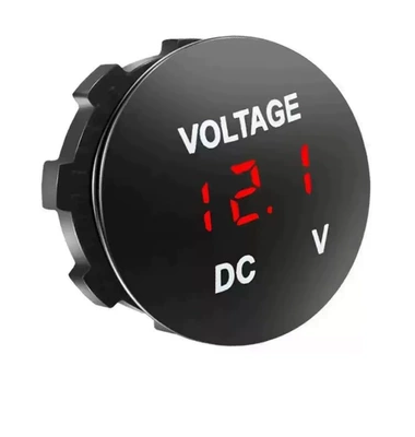 Car charger series for cars and trucks, modified voltmeter, cigarette lighter socket, dual USB charger accessories (automobile instrument) - red-led-display