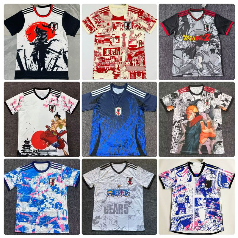 Japanese Fan Anime Series One Piece Luffy Kakashi Goku Vegeta Super Saiyan Football Jersey Japanese Fan Anime Series One Piece Luffy Kakashi Goku Vegeta Super Saiyan Football Jersey