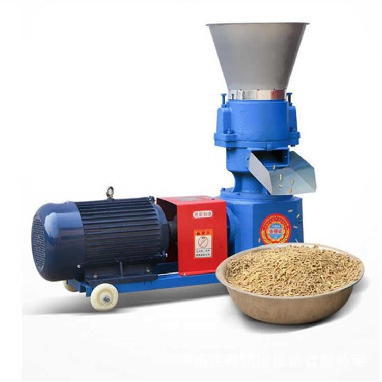 稻草饲料颗粒机 平模饲料造粒机 沈德家禽饲料制粒机颗粒长度可调