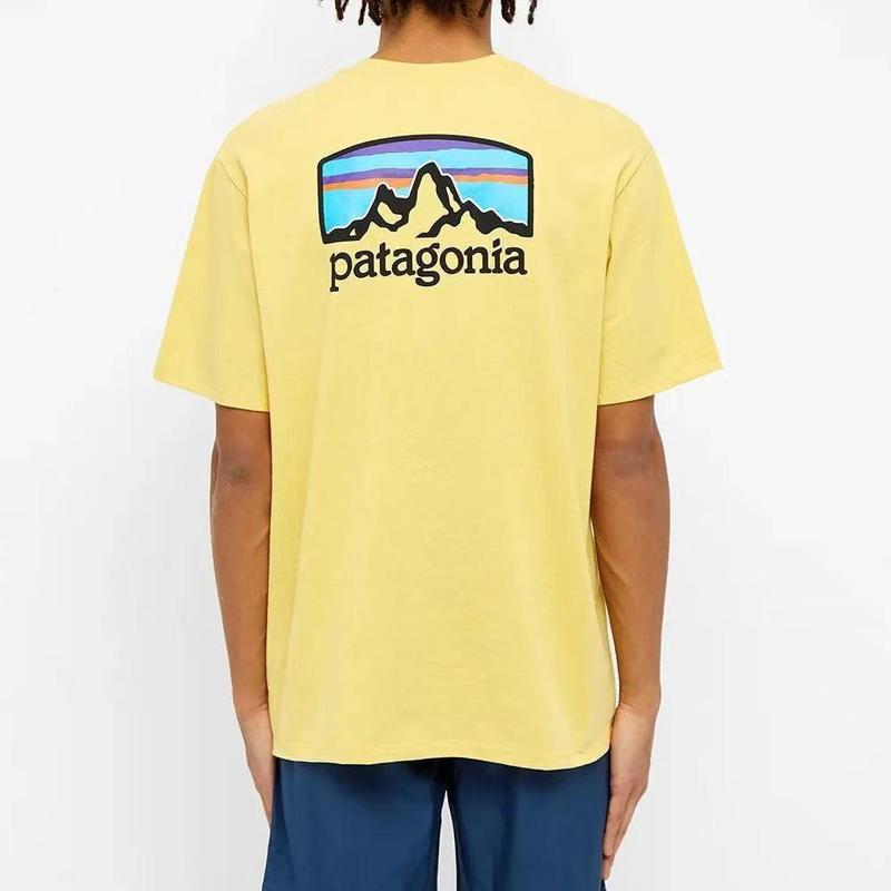 外国貿易夏の山峰プリントカジュアルゆるい丸首半袖tシャツ男女カップル服|undefined