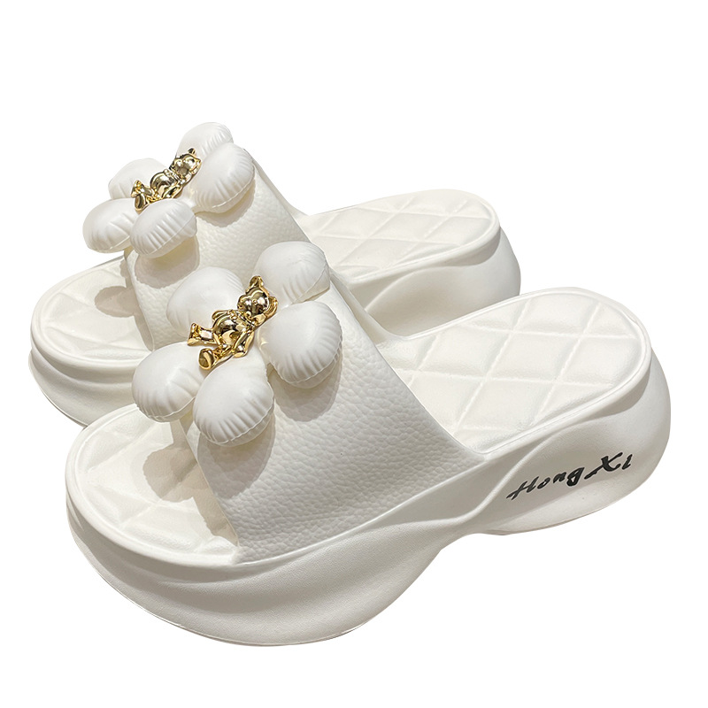 Zapatillas de mujer 2023 nueva moda desgaste al aire libre mayor grueso fondo antideslizante interior casa zapatillas de trabajo de las mujeres Invierno