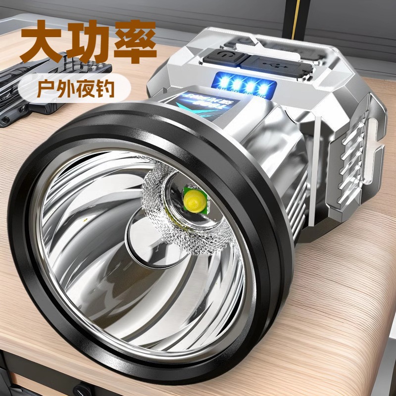 Luz fuerte y larga duración del faro LED nuevo tipo de cabeza al aire libre recargable lámpara de pesca nocturna luz de minería luz de emergencia ultra brillante