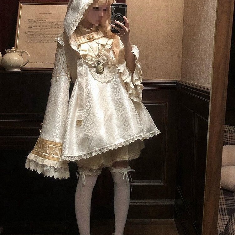 Clockwork Platinum Sp Edition: the Bird of Past Lives Lolita Dress Heavy Craft Puffy Skirt Set Clockwork Platinum Sp Edition: the Bird of Past Lives Lolita Dress Heavy Craft Puffy Skirt Set