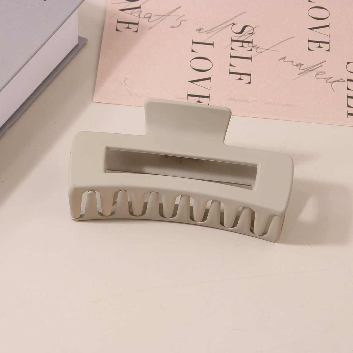 (Cross-border trading), rectangular matte crab pin, big shark, hairgrip, Amazon, simple and elegant design