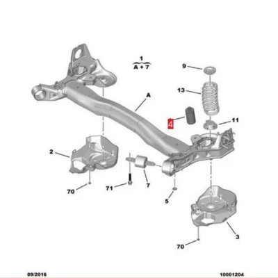 quick 9813587180, Rear axle