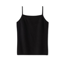 2024年秋冬新款纯羊毛一字领针织吊带背心纯色软糯内搭套头小背心