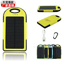 跨境爆款厂家充电宝4000mah户外太阳能带挂扣移动电源礼品充电宝