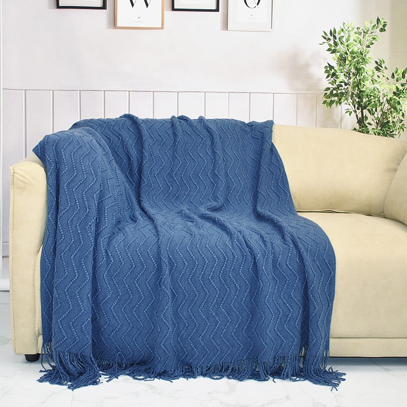 沙发毯盖毯酒店民宿床尾搭毯巾办公室空调午休午睡空调毯针织毯子