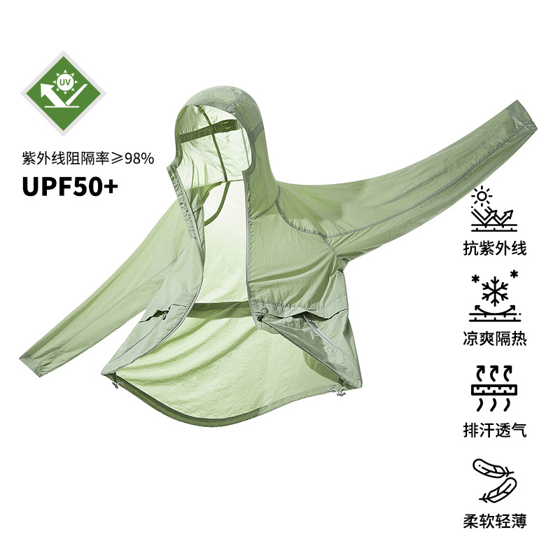 Summer lightweight breathable sun protection jacket for men and women, 2026 new model, ice silk cool casual coat for men