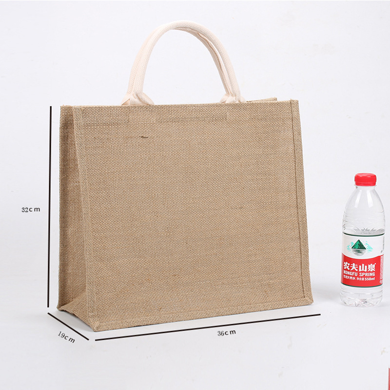 無印麻布手提げ袋卸売り良品お土産ショッピング亜綿麻黄麻袋diy手描き麻布バッグ|undefined