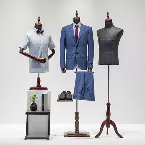 Maniquí Masculino de Busto de Polietileno para Tienda de Ropa