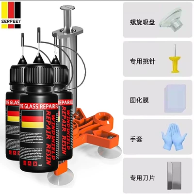 Auto glass repair liquid Liquid Front Windshield Crack - type-c-large-wounds-above-1m-cm