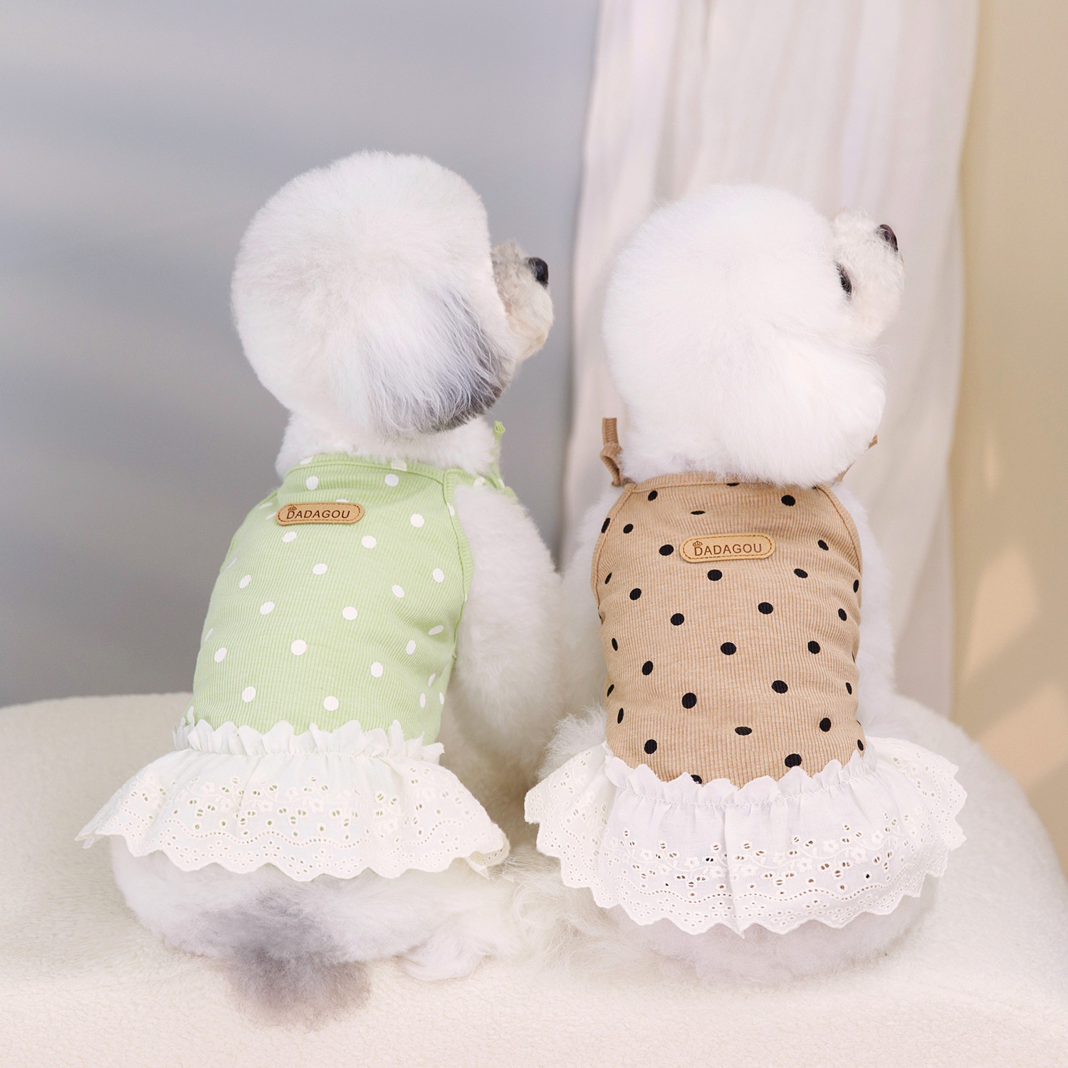 Pet dog clothes pet clothing spring and summer bibie bear Teddy pet…