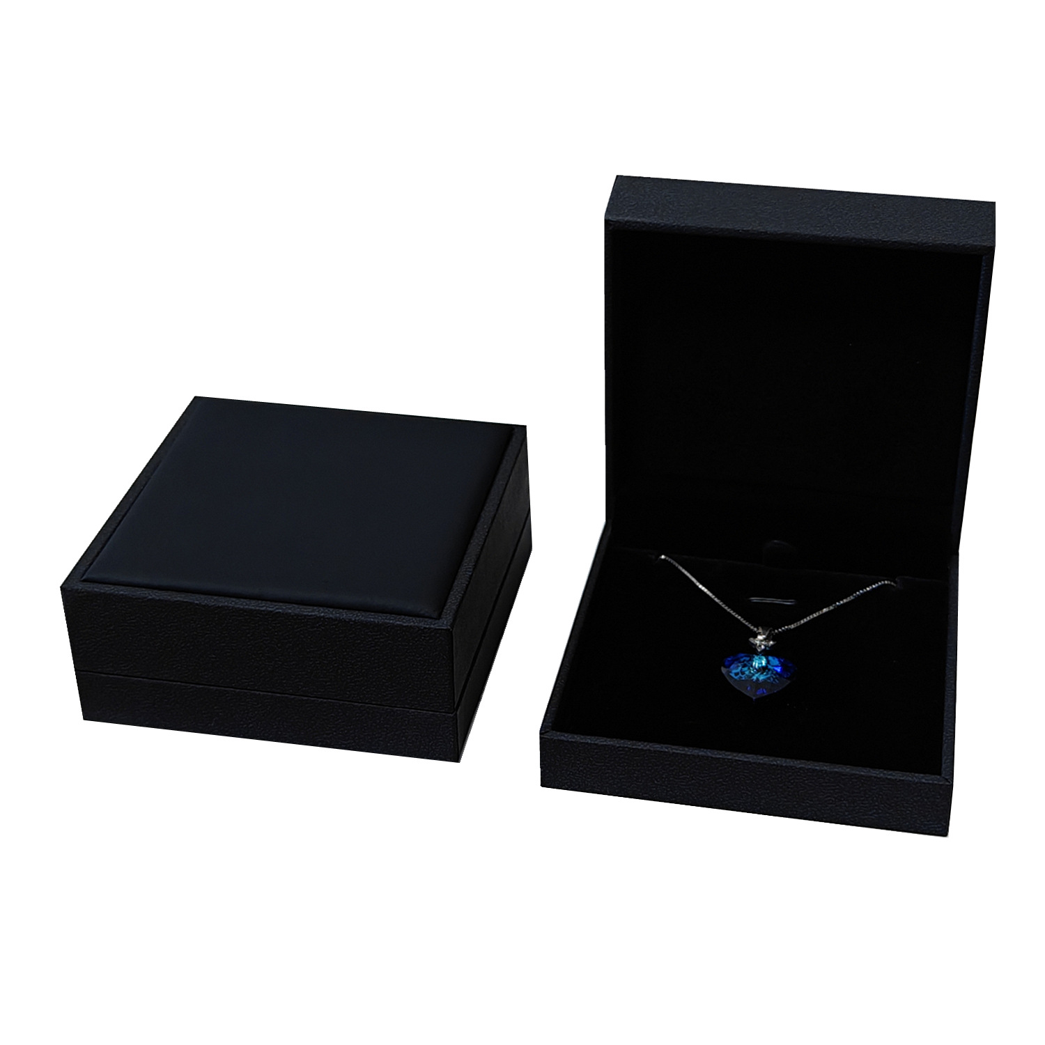 厂家生产批发高档珠宝礼品盒吊坠盒\PU皮饰品盒首饰包装项链盒