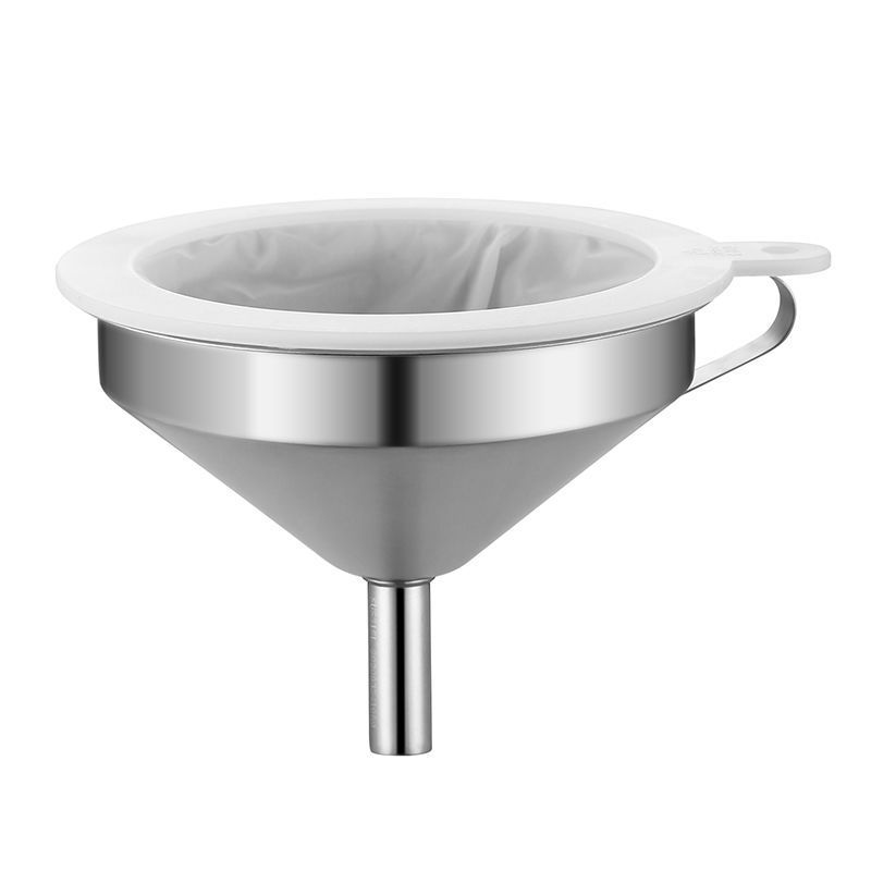 304 stainless steel funnel filter with ultra-dense filter disc, suitable for filtering household Chinese herbal medicine, oil, liquor, wine, and boiling water
