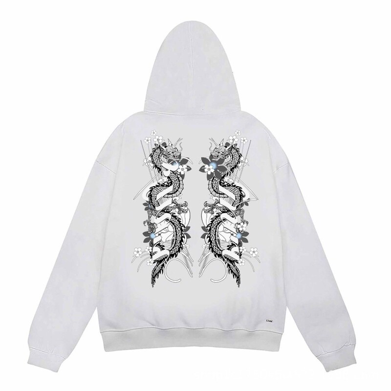 American-Style Trendy Brand Ar Hoodie with Cross Skull Print, Unisex Loose Oversized Pullover Jacket
