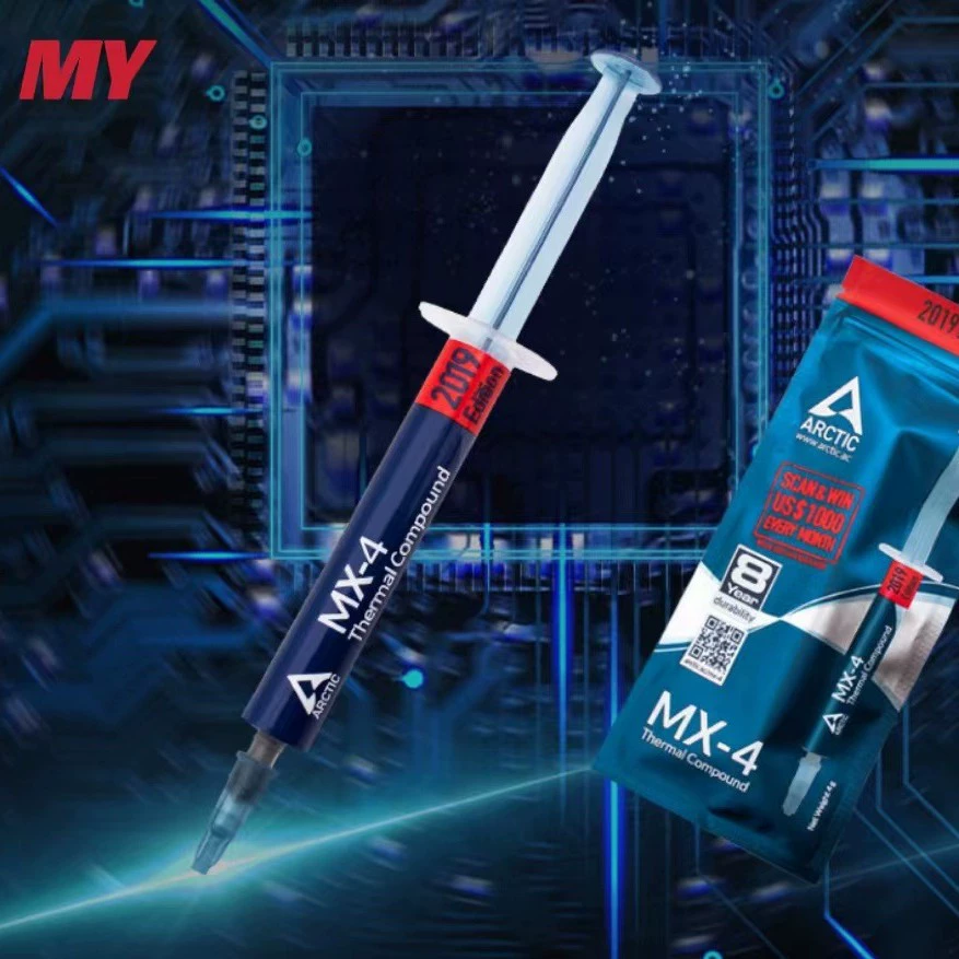 Термопаста ARCTIC MX-4 для теплопроводности, охлаждение CPU, для настольных и ноутбуков, 2 г / 4 г / 8 г / 20 г