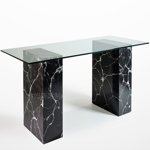Italian Style Minimalist Marble Entrance French Style Light Luxury Ins Designer Nordic Style Villa Suspension Rectangular Side Table