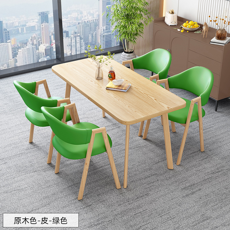 北欧の長方のテーブルは簡単で、業務的に接客します。