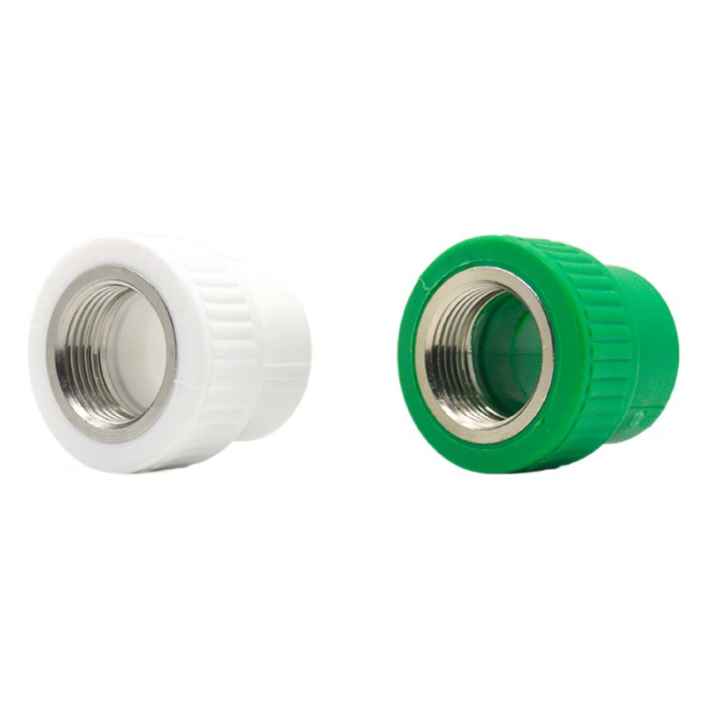 Ppr Внутренний провод прямой зеленый термоплавкий водопровод аксессуары сантехнические фитинги уменьшающая медная вставка Внутренняя Резьба Прямое прямое соединение