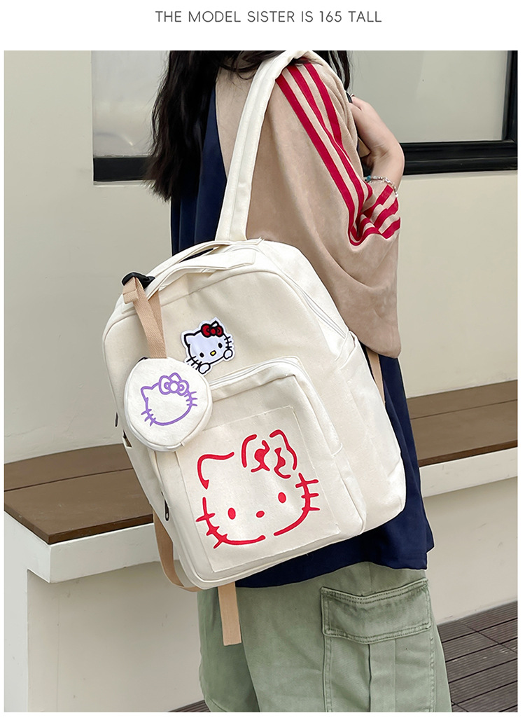 hellokitty书包可爱卡通三丽鸥双肩背包凯蒂猫学生初中女生旅行包-阿里巴巴