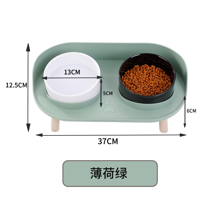 그린 베이스 + 흑백 그릇 (3 높이)