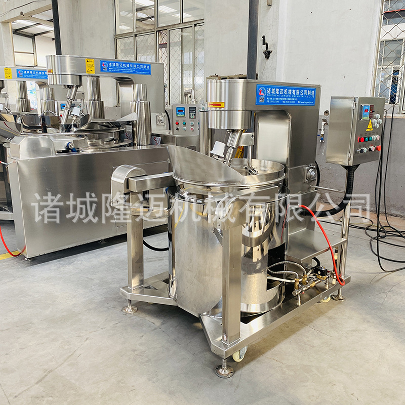 燃气加热牛肉辣椒酱炒锅设备 加热花生酱料炒制设备不锈钢商用