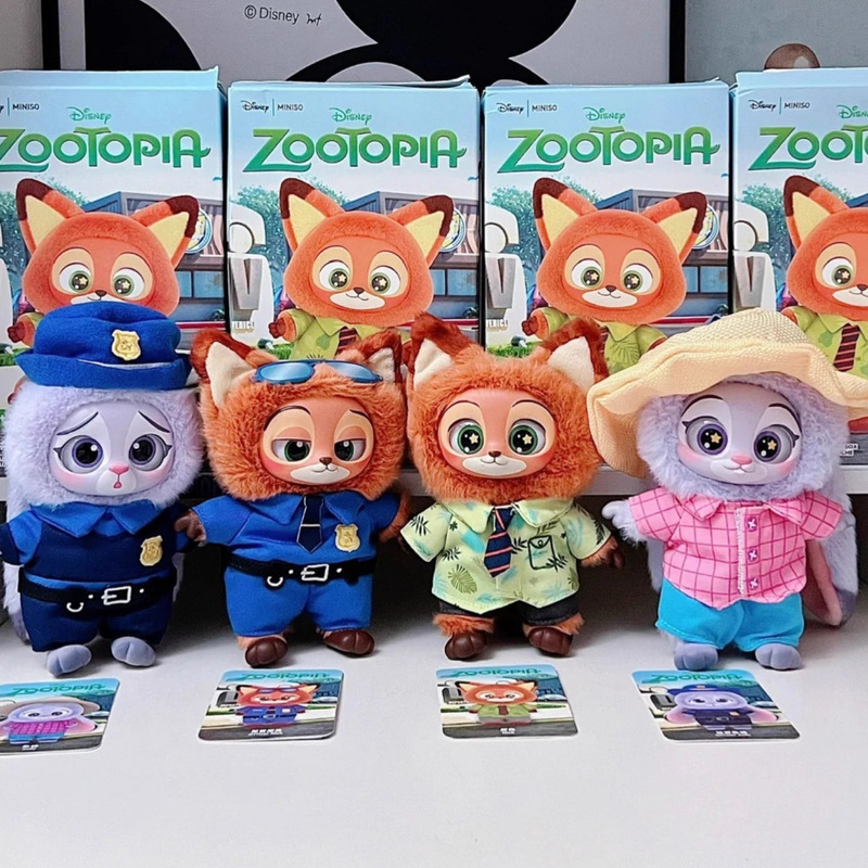 外贸新品动物城系列搪胶玩偶潮玩盲盒毛绒公仔背包小挂件潮流爆款|undefined