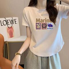 纯棉短款不规则白色短袖t恤女2025夏季甜辣风u型下摆小众设计感潮