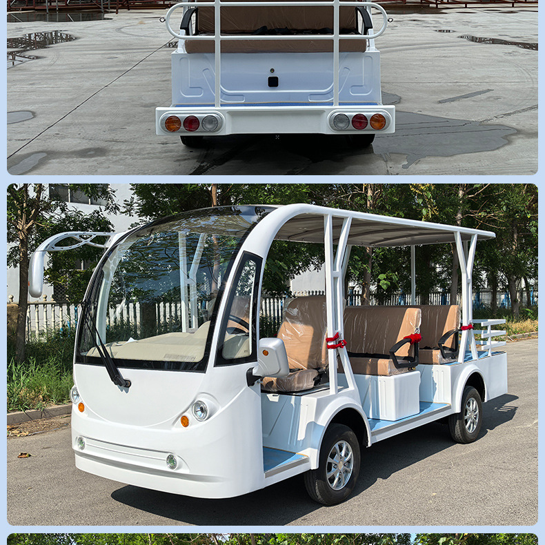 Xinda Road Convertible 14-23 Seat Scenic Spot Tourist Electric Shuttle Bus Factory Park Winery Electric Sightseeing Car