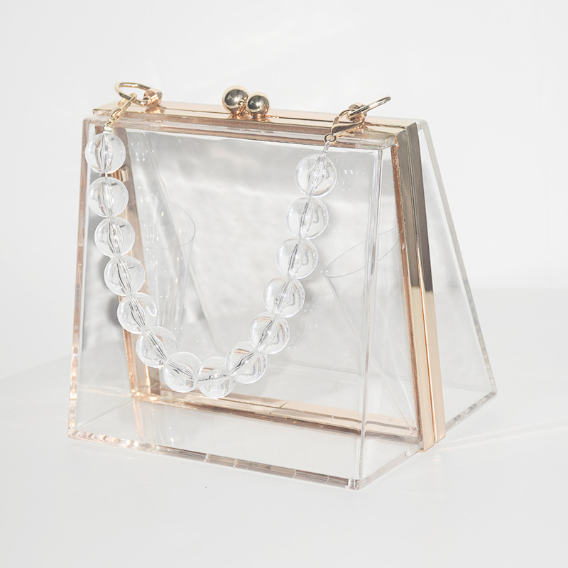 469g Weight Lock clasp Closure Type Top Handle Strap Type Evening Bag Bags Type Holiday, Party Occasion Acrylic Material Solid Color Pattern All Seasons Season Women's Gender Vintage Style Style Square Shape Small Size Women's Small Arylic Solid Color Vintage Style Square Lock Clasp Evening Bag 25