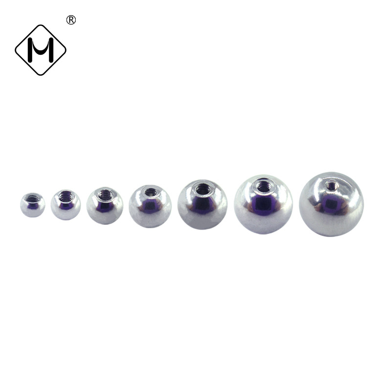 Stainless Steel Internally Threaded Steel Ball Piercing Jewelry Accessories Internally Threaded Steel Bead Eyebrow Studs Lip Studs Wholesale