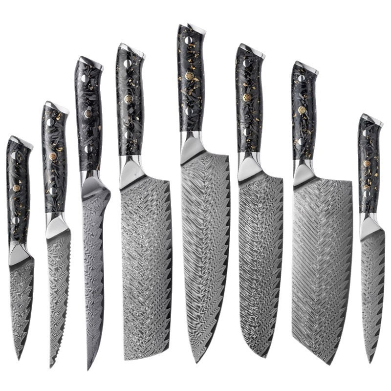 67-layer Chef Peel Kitchen Knife Steel Core Kitchen Household