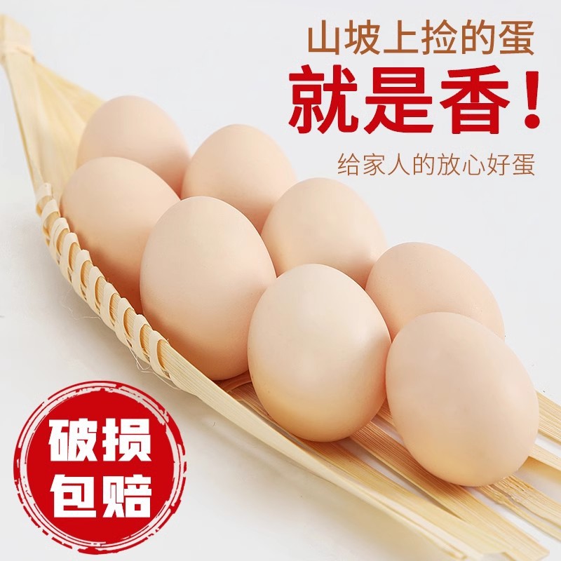 正宗农家鲜鸡蛋40g新鲜谷物鲜蛋农场直发健康营养早餐食品顺丰包