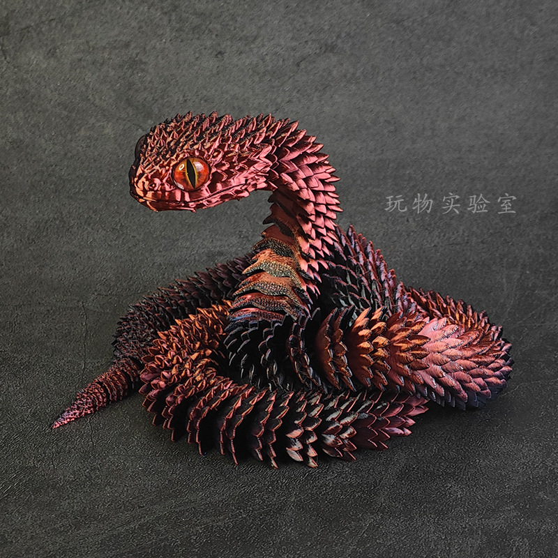 Juega a la moda impresión 3D hecha a mano regalos adornos de dragón chino puede moverse creativo de alta precisión adornos de dragón